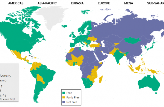 Cuba ocupa el puesto 193 en el ranking mundial de libertades – Cubanet – Un informe publicado por Freedom House evaluó a 210 países