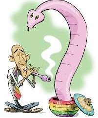 “After kissing the Cuban snake, much to his surprise, Obama gets bit” Via Babalu blog