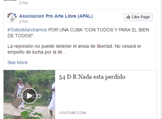 “La represión no puede detener el ansia de libertad”