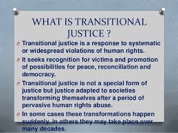 ” in the Cuban context there needs to be transitional justice” “Transitional justice is not wild vengeance