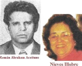 Matrimonio entre expresos políticos cubanos. Román Aceituno y Nieves Illobre.