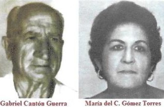 Matrimonio entre expresos políticos cubanos. Gabriel Cantón y María del C. Gómez.