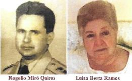 Matrimonio entre expresos políticos cubanos. Rogelio Miro y Luisa B. Ramos