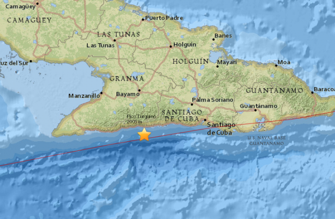 Another earthquake of Cuba’s Oriente’s South-East Coast