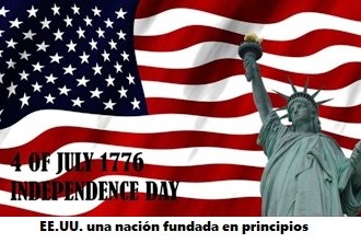04 de Julio. Día de la Independencia de los Estados Unidos de Norteamérica