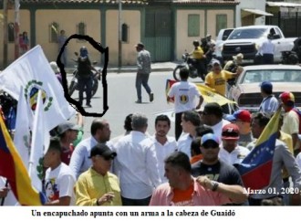 El ataque a una concentración de Juan Guaidó deja al menos cinco heridos.