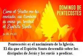 Lecturas bíblicas de hoy domingo 31 de mayo, 2020. Domingo de Pentecostés.