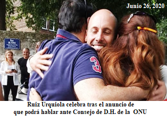 Ariel Ruiz Urquiola depone huelga. Hablará en el Consejo de D. Humanos el 30 de junio.