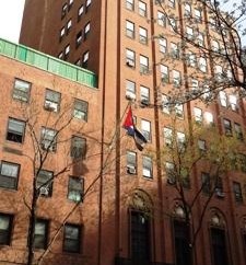 Demostración ante la Misión cubana ante la ONU.