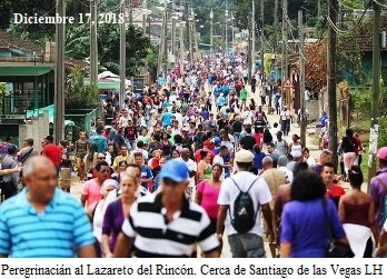 Cuba. peregrinación a El Rincón, San-Lázaro-2018.