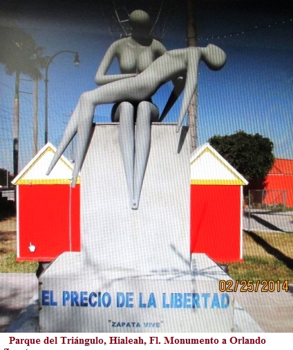 + Orlando Zapata T. Monumento Hialeah