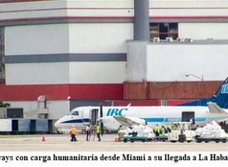 Arriba a Santa Clara primer vuelo con carga humanitaria procedente de Miami