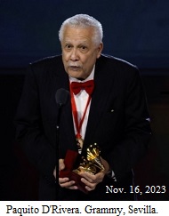 Paquito D’ Rivera se lleva dos Latin Grammy; dedica el premio a Cuba y Venezuela