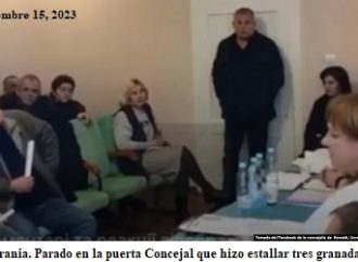 <strong>Concejal hace estallar tres granadas durante un debate en ayuntamiento ubicado al oeste de Ucrania</strong>