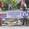 Grupo pro Hamás profana busto de José Martí en Coral Gables, Fl.  y llama “gusanera” al exilio cubano.